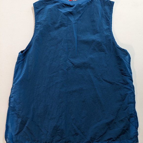 Nike Red Tag Blue Tanktop Nylon Mesh Underneath Men's Size S Small - Picture 2 of 5